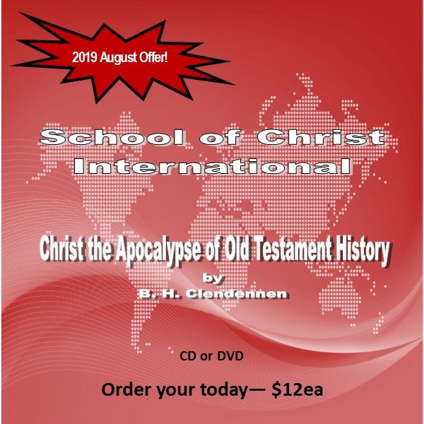 Monthly Offer, August 2019 Christ the Apocalypse of Old Testament History cover