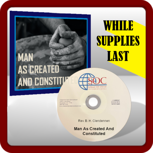 Man As Created And Constituted