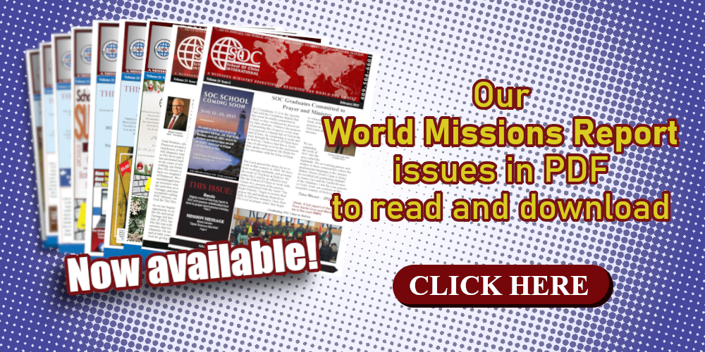 School of Christ World Missions Report available to download poster