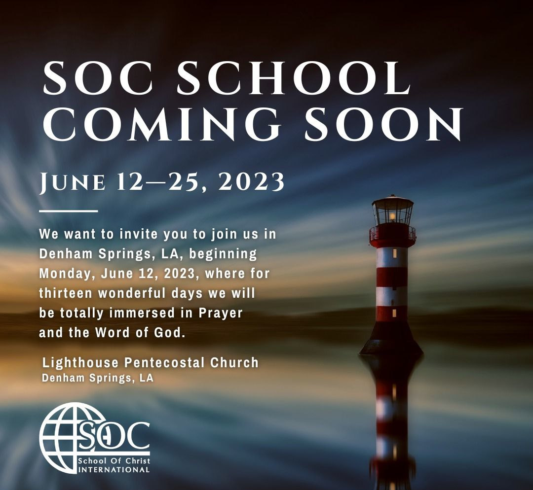 SOC School Coming Soon June 12-25 2023 poster